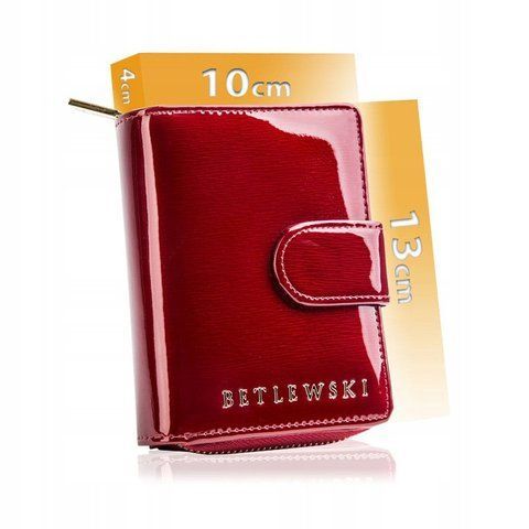 Женский кожаный кошелек Betlewski из RFID 10 х 13 х 4 (BPD-BS-937) - красный. BPD-BS-937 фото